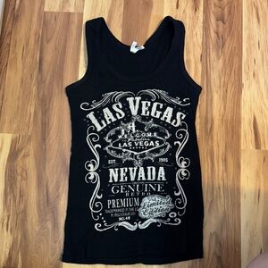 Las Vegas Black Tank Top